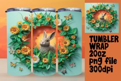 Cute 3D Tumbler Wrap - Funny Animals in Wall Product Image 1