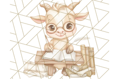 Bookish Animals PNG Clipart with Cozy Reading Elements Product Image 2