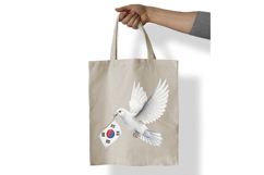 Dove Carrying Taegeukgi Peace Symbol PNG Korean Independence Product Image 7
