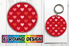 Enchanted Circle Keychain Inspiration PNG, Valentine's Patte Product Image 1