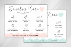 Editable Jewelry Care Card Canva Template - 5 Colors 1 Product Image 3