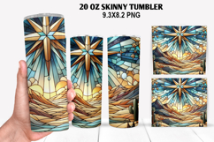Jesus Skinny Tumbler 20oz Wrap Design, Christmas Tumbler Product Image 1