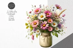 Flowers clipart, Wildflowers clipart, Spring clipart Product Image 1