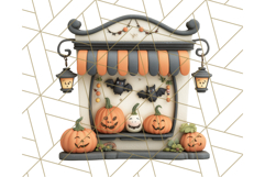 Retro Halloween Clipart Vintage PNG Graphics, 50s Holiday Product Image 2