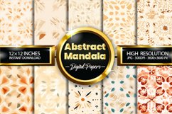 Abstract Mandala Seamless Digital Papers, Mandala Pattern Product Image 1