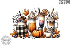 Fall Coffee Sublimation Design - High Quality 300 Dpi Product Image 1