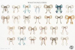 Coastal Coquette Bows PNG Clipart Product Image 4