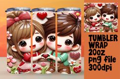 Trendy 20oz Design for Sublimation , 3D Characters Product Image 1