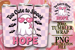 Lively Evenings 20oz tumbler wrap, Ghost Cancer Product Image 1