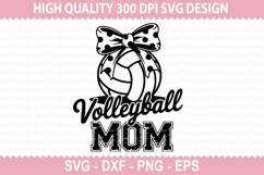 Volleyball Mom - Mother&#039;s Day SVG Design Product Image 1