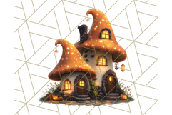 Halloween Witch House Clipart PNG with Potions and Brooms Product Image 2