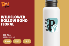Wildflower Hollow Boho Floral Monogram Product Image 1