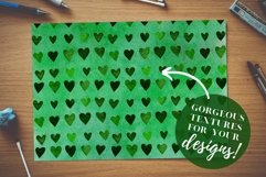 St Patrick's Day Scrapbooking Digital Paper Green Shamrocks Product Image 3
