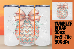 VIBRANT 20oz Tumbler Artwork for Sublimation , Easter Egg Product Image 1