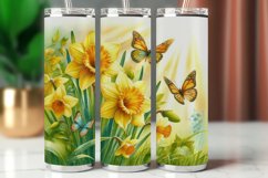 Spring Tumbler Wrap 20 oz - daffodils Product Image 1