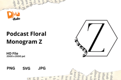 Podcast Floral Monogram Product Image 1