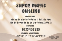 Super Magic Font Bundle, Bubbly Fonts, 5 Styles, Handwritten Product Image 10