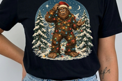 Bigfoot Christmas Clipart Bundle, Sasquatch Christmas PNG Product Image 7