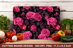 Gothic Pink Rose Cutting Board | Cutting Board Png Product Image 1