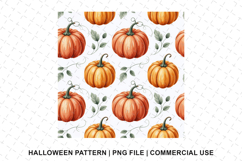 Halloween Pumpkin Pattern Png | Sublimation | Digital Paper Product Image 1
