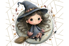 Spooky Little Witches Halloween Clipart PNG Product Image 2