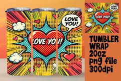 Unique Tumbler Sublimation Design , 3D Heart Product Image 1