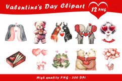 Valentine Love Elements Clipart PNG Product Image 1