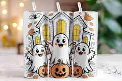 Halloween Boo Tumbler Wrap | Sublimation | Tumblers Product Image 1