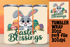 LUXURIOUS 20oz Tumbler Artwork , Easter Bunny Product Image 1