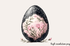Black Pink Easter Clipart PNG Product Image 1