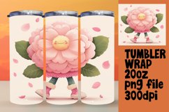 Retro Floral Euphoria: 20oz Tumbler Wraps Product Image 1