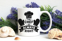 The Chef Is Always Right Svg, Funny Farmhouse Kitchen Svg. Product Image 5
