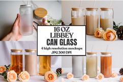 16oz Libbey Can Glass Mockup , libbey glass mockup, beer can Product Image 1