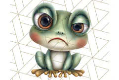 Adorable Angry Animals Clipart PNG, Cute Moody Faces Png Product Image 2