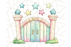 Fairy Tale Unicorn PNG Pastel Magic Clipart, Fantasy Rainbow Product Image 2