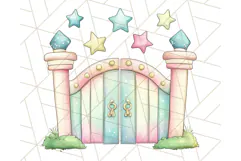 Fairy Tale Unicorn PNG Pastel Magic Clipart, Fantasy Rainbow Product Image 2