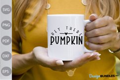 Hey There Pumpkin SVG Design / Pumpkin Quote SVG Cut Files Product Image 3