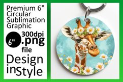 Adorable Spring Round Design with Giraffe Designs Product Image 1