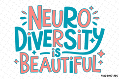Neuro Diversity is Beautiful Svg | Svg Files for Cricut Product Image 1