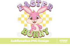 Easter Bunny Sublimation DTF Chick Farm Hip Hop Spring Joy Product Image 1
