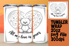 TRENDY 20oz Sublimation Tumbler , Valentines Day Product Image 1