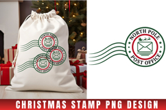 Christmas Stamp Clipart, Christmas Retro sublimation PNG Product Image 1