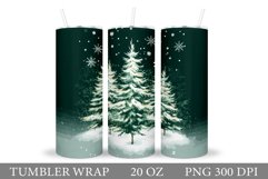 Christmas Tree Tumbler Design. Christmas Tree Sublimation Product Image 1