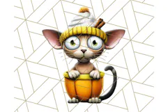 Halloween Animals in Costumes Clipart PNG, Cute Pets Art Product Image 2