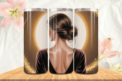 Black Girl Magic Black Woman Positive mind 20oz Tumbler wrap Product Image 1