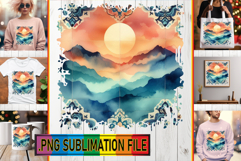 LUMINOUS PNG TSHIRT Gift Ideas, Watercolor Pattern Product Image 1