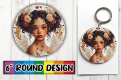 Lovely Valentine&#039;s Dream: Watercolor Sublimation Coaster Product Image 1