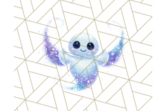 Alien Christmas Clipart, Cute Outer Space Holiday PNG Product Image 2
