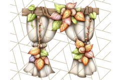 Fall Fairy House Clipart PNG, Autumn Homes and Decor Product Image 2