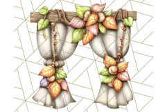 Fall Fairy House Clipart PNG, Autumn Homes and Decor Product Image 2